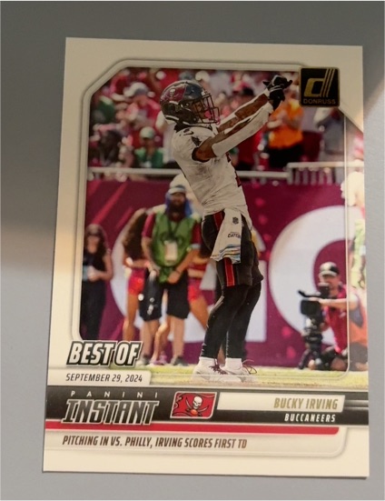 2025 Donruss #INS-BIG Bucky Irving Best of Instant — front