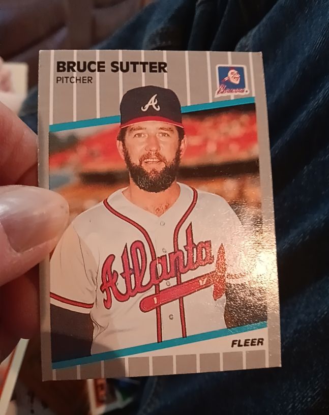 1989 Fleer #603 Bruce Sutter — front