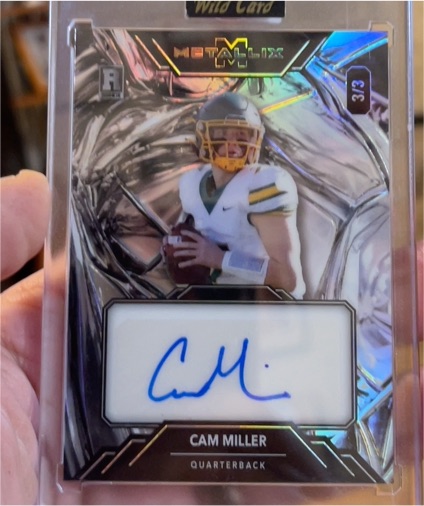 2025 Wild Card Metallix #3 Cam Miller — front