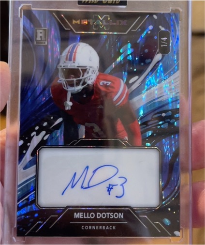 2025 Wild Card Metallix #3 Mello Dotson — front
