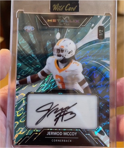 2025 Wild Card Metallix #1/2 Jermod McCoy — front