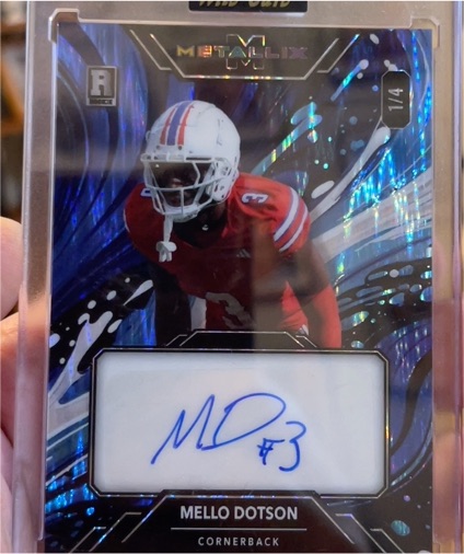 2025 Wild Card Metallix #1/4 Mello Dotson — front