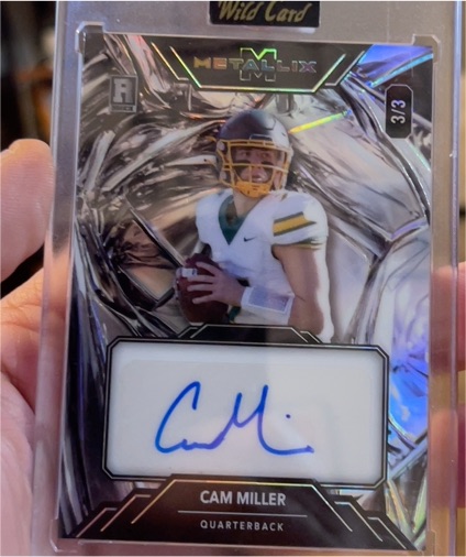 2025 Wild Card Metallix #3/3 Cam Miller — front