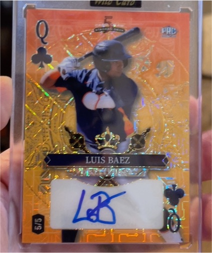 2024 Wild Card 5 Card Draw #Luis Baez — front