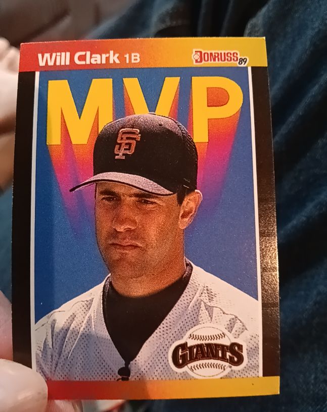 1989 Donruss #BC-22 Will Clark MVP — front