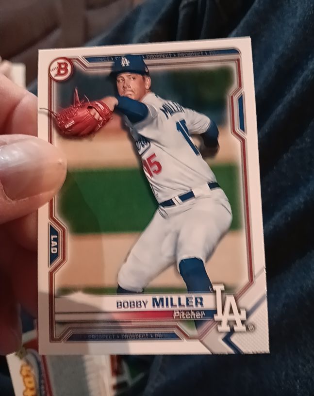 2021 Bowman Prospects #BP-75 Bobby Miller — front