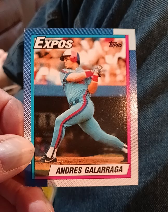1990 Topps #720 Andres Galarraga — front