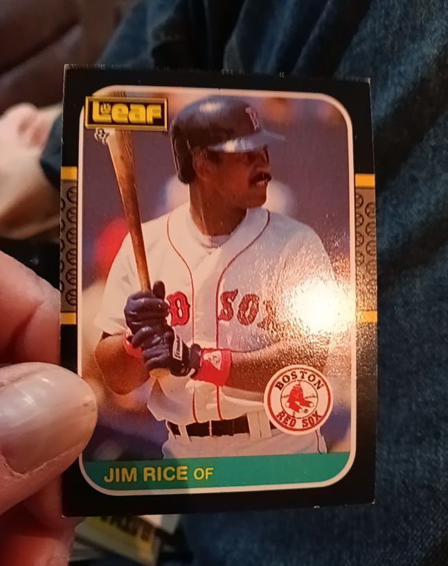 1987 Leaf #92 Jim Rice — front
