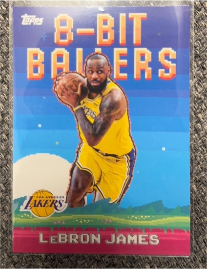 2025-26 Topps #8B-19 LeBron James 8-Bit Ballers — front