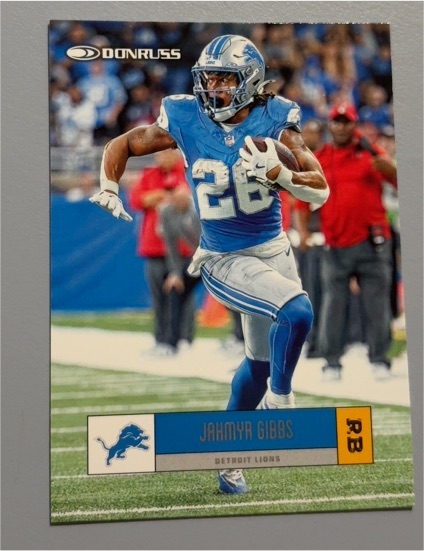 2025 Donruss #R05-JHG Jahmyr Gibbs Retro 2005 Detroit Lions — front