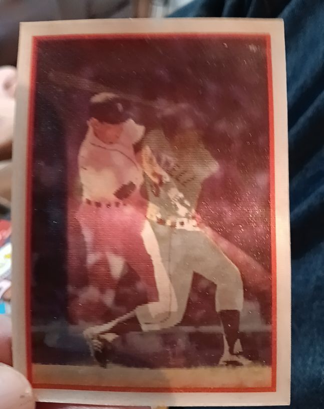 1987 Sportflics Baseball Hologram Card — front