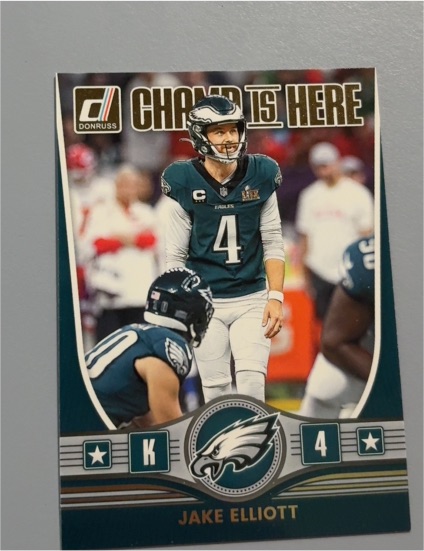 2025 Donruss Champ Is Here #CIH-JET Jake Elliott — front