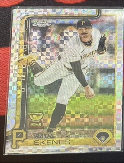 2025 Topps Chrome #300 Paul Skenes X-Fractor — front