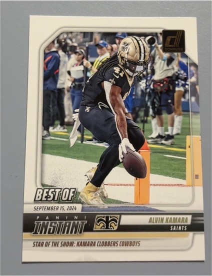 2025 Donruss Best of Instant #INS-AKA Alvin Kamara — front