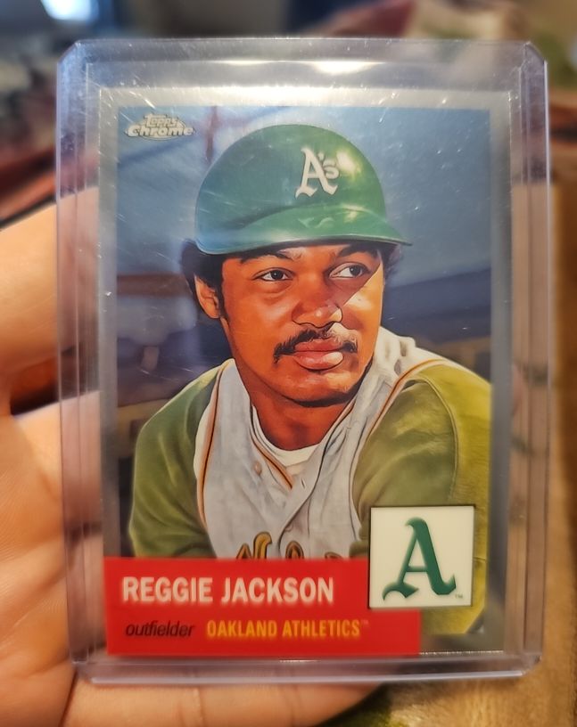2022 Topps Chrome Platinum Anniversary #424 Reggie Jackson — front