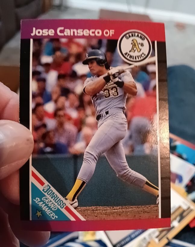 1989 Donruss #1 Jose Canseco Grand Slammers — front