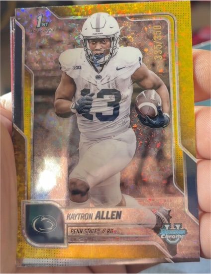 2025 Bowman University Chrome #70 Kaytron Allen — front