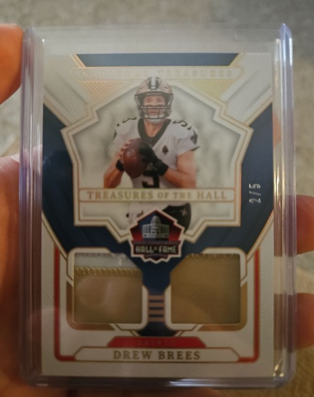 2024 Panini National Treasures Treasures of the Hall #Drew Brees — front