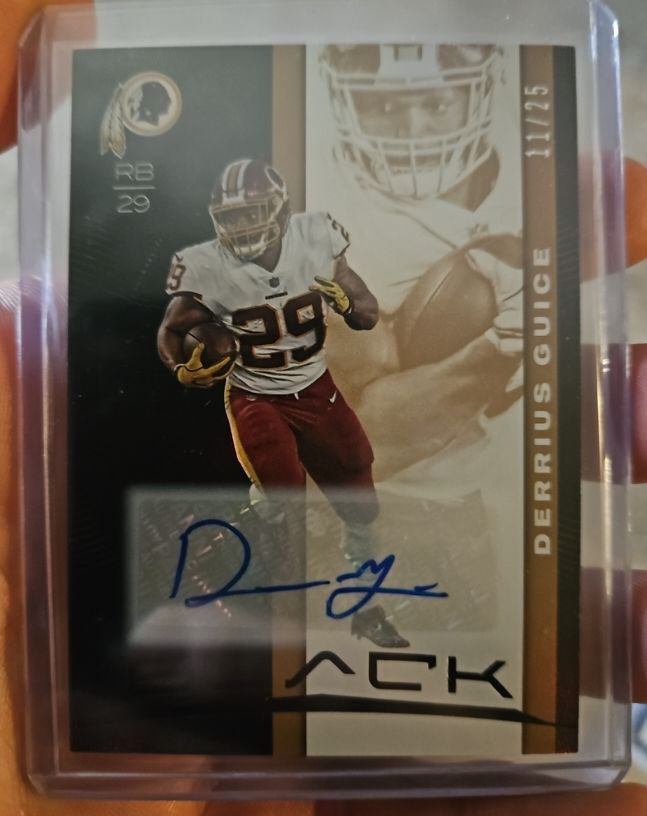 2019 Panini Black #48 Derrius Guice — front