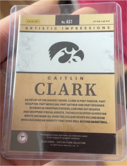 2024 Panini Prizm Artistic Impressions #AS1 Caitlin Clark — front