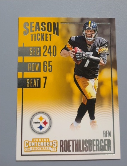 2016 Panini Contenders #85 Ben Roethlisberger — front