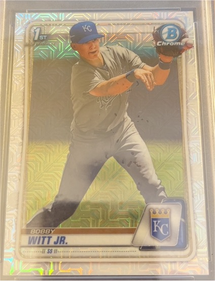 2020 Bowman Chrome #BCP-25 Bobby Witt Jr. — front
