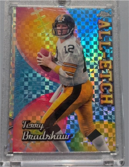 2024 Topps Chrome #CAE-TB Terry Bradshaw Chrome All-Etch X-Fractor — front