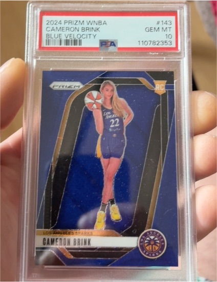2024 Panini Prizm WNBA #143 Cameron Brink Blue Velocity — front