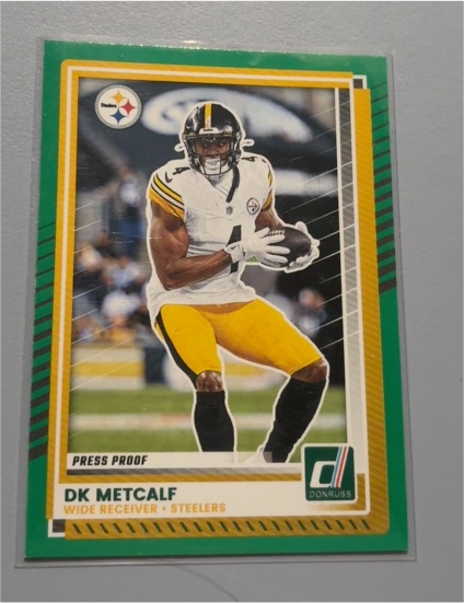 2025 Panini Donruss #271 DK Metcalf Press Proof Green — front