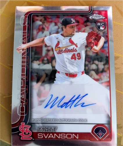2025 Topps Chrome Update #USC5 Matt Svanson — front