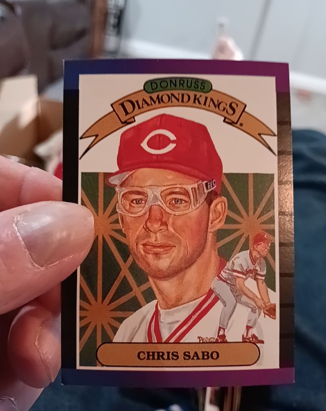 1989 Donruss Diamond Kings #4 Chris Sabo — front