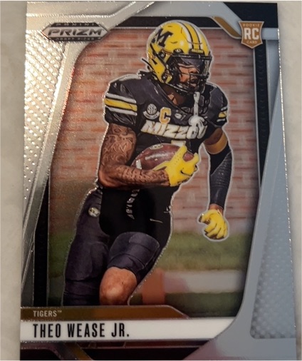 2025 Panini Prizm Draft Picks #72 Theo Wease Jr. — front