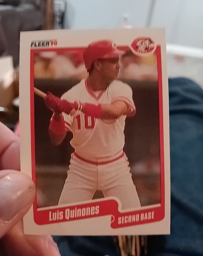 1990 Fleer #428 Luis Quinones — front
