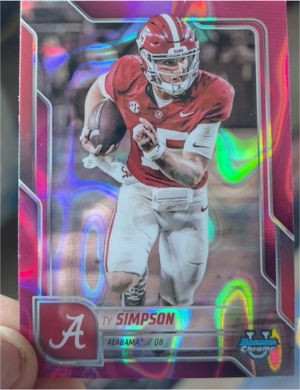 2025 Bowman Chrome University #151 Ty Simpson — front