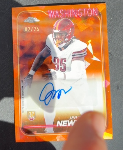 2024 Topps Chrome Sapphire #02 Jered Newberry — front