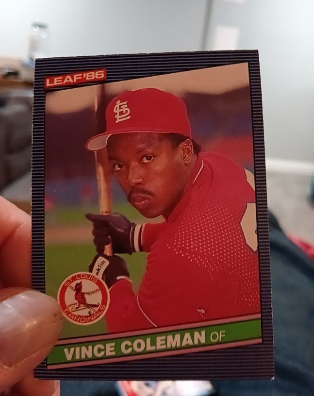 1986 Leaf #115 Vince Coleman — front