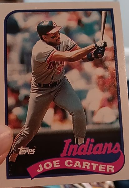 1989 Topps #420 Joe Carter Cleveland Indians — front