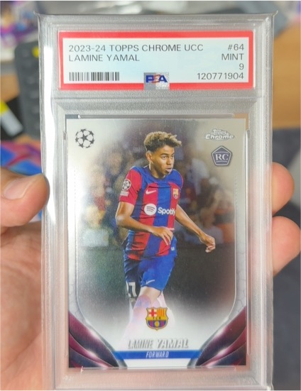 2023-24 Topps Chrome UEFA Club Competitions #64 Lamine Yamal — front