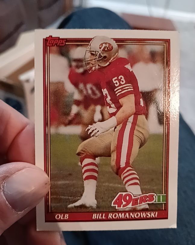 1991 Topps #74 Bill Romanowski — front