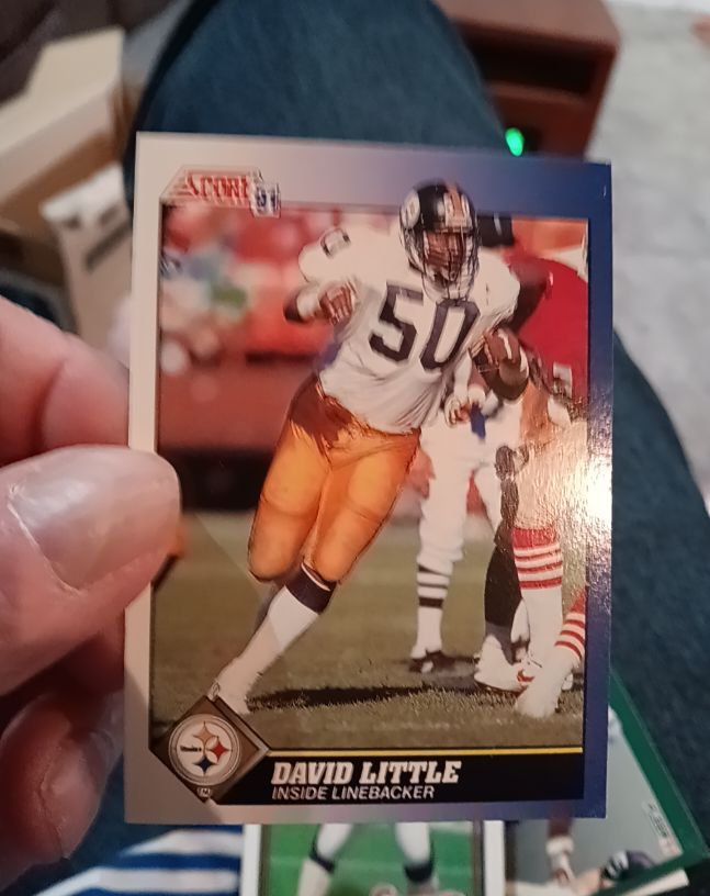 1991 Score #107 David Little — front