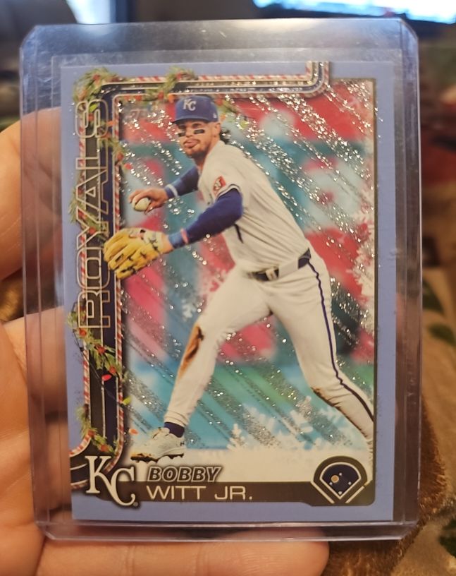 2025 Topps Holiday #H100 Bobby Witt Jr. — front