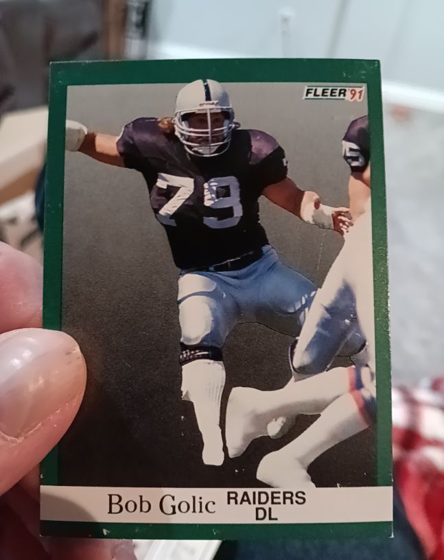 1991 Fleer #108 Bob Golic — front