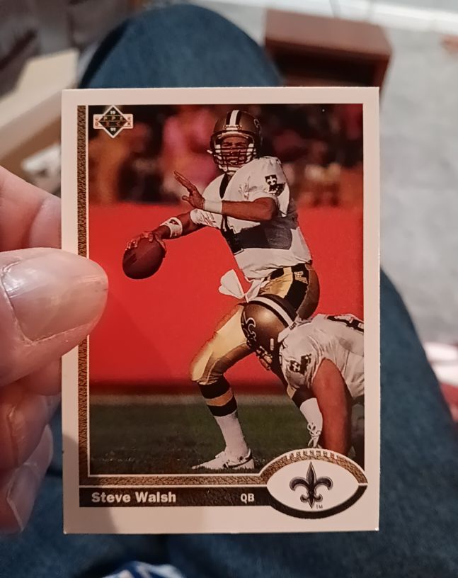 1991 Upper Deck #395 Steve Walsh — front