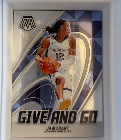 2023-24 Panini Mosaic #9 Ja Morant Give and Go — front