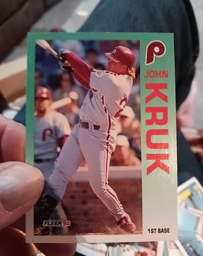 1992 Fleer #537 John Kruk — front