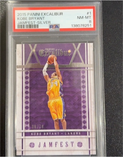 2015 Panini Excalibur #1 Kobe Bryant Jamfest Silver — front
