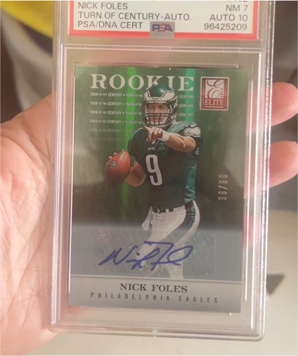 2012 Panini Elite #162 Nick Foles Turn of the Century Autographs — front