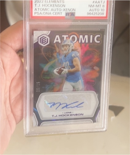 2022 Panini Elements #AA-TJ T.J. Hockenson Atomic Auto — front