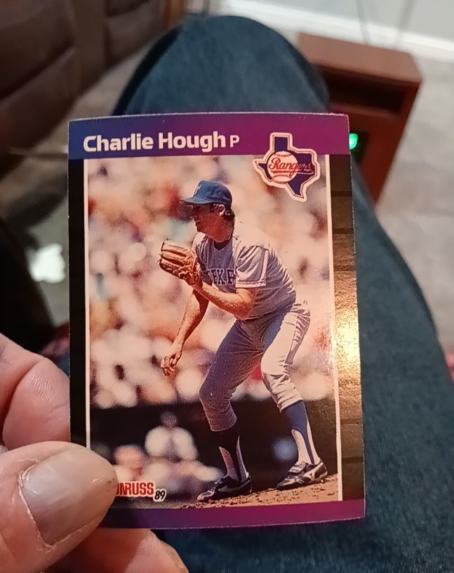 1989 Donruss #165 Charlie Hough Texas Rangers — front