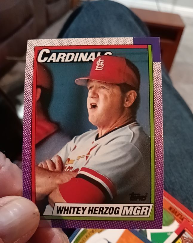1990 Topps #261 Whitey Herzog — front